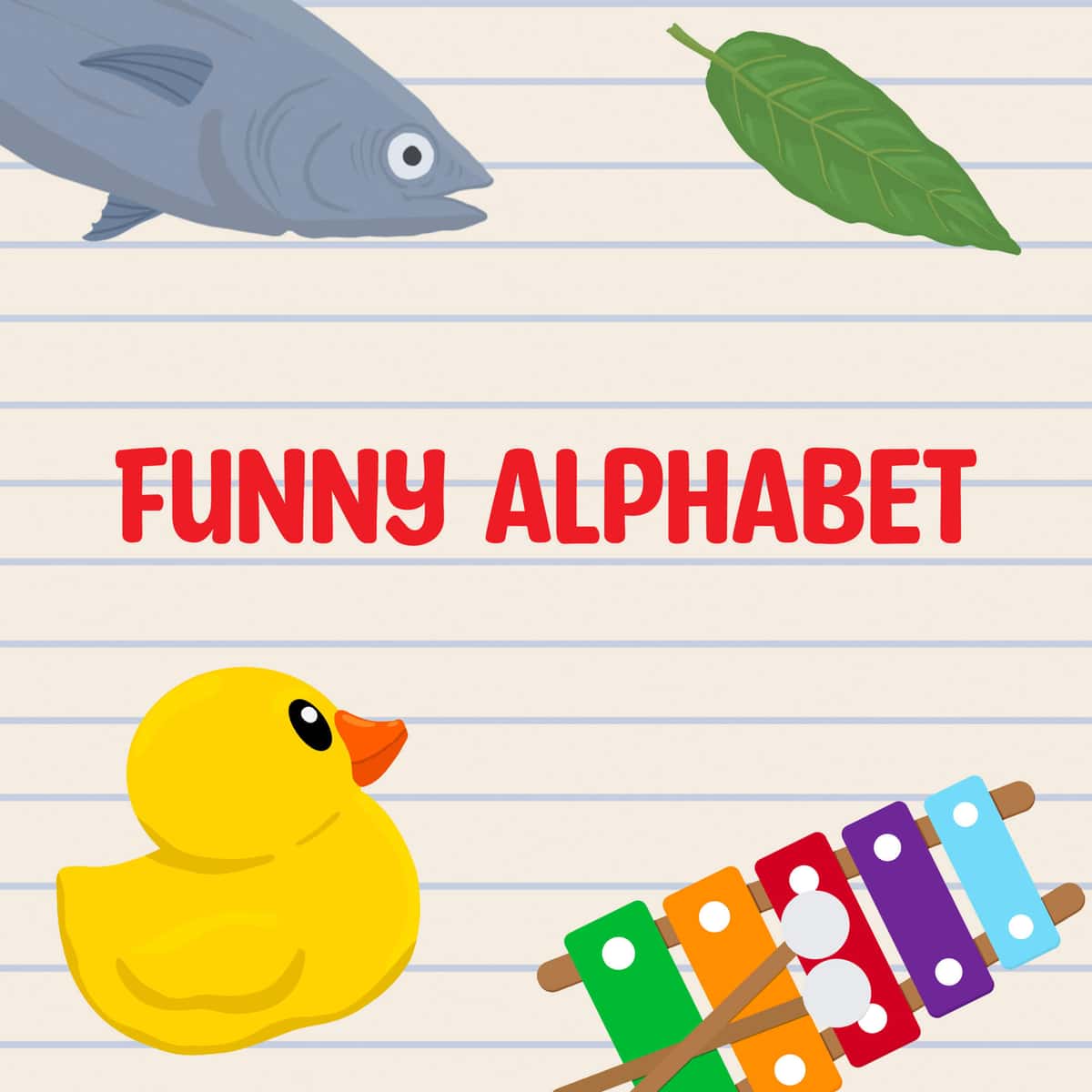 Funny Alphabet game - Learn the alphabet with fun animations.