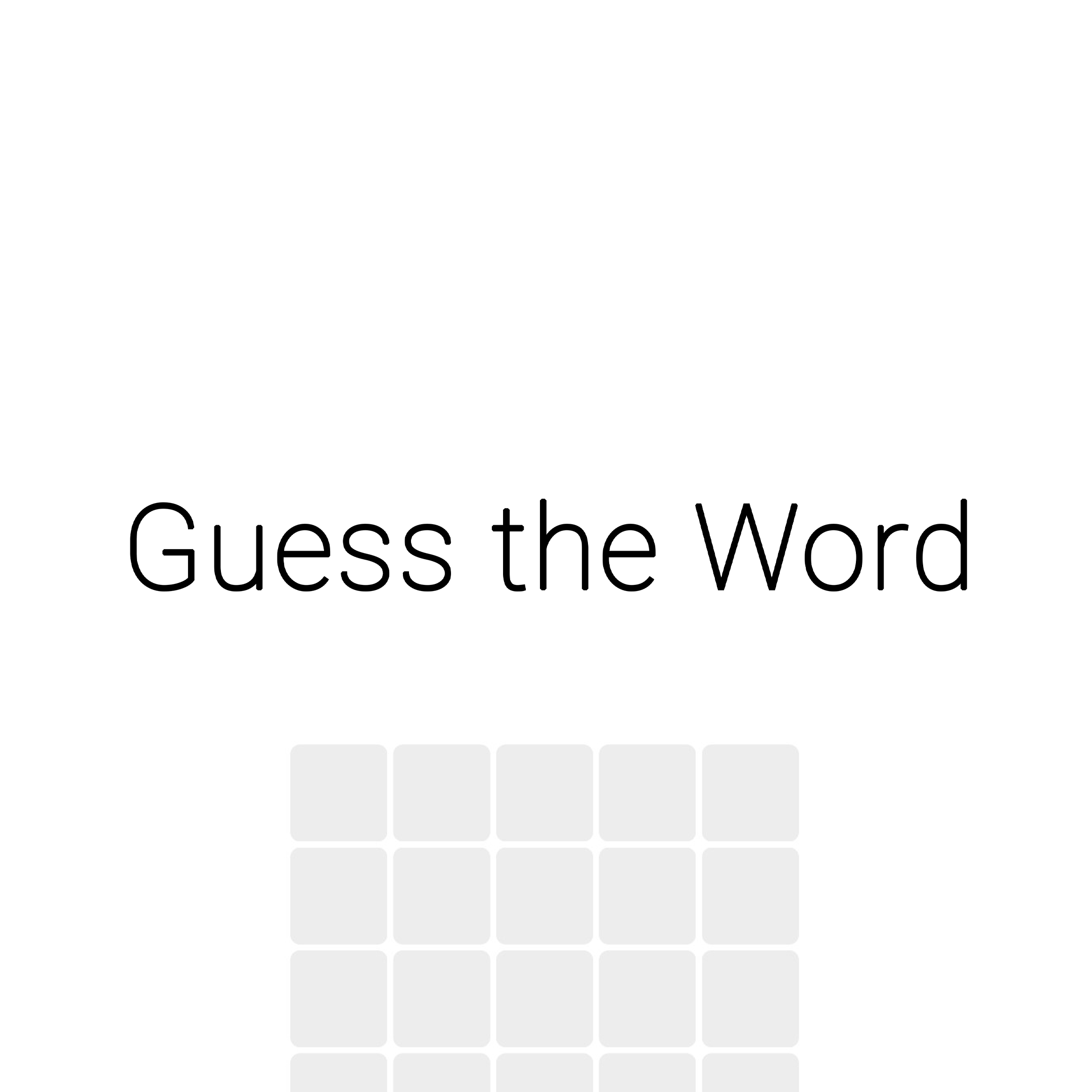 Guess the Word game - Test your word knowledge with fun quizzes.