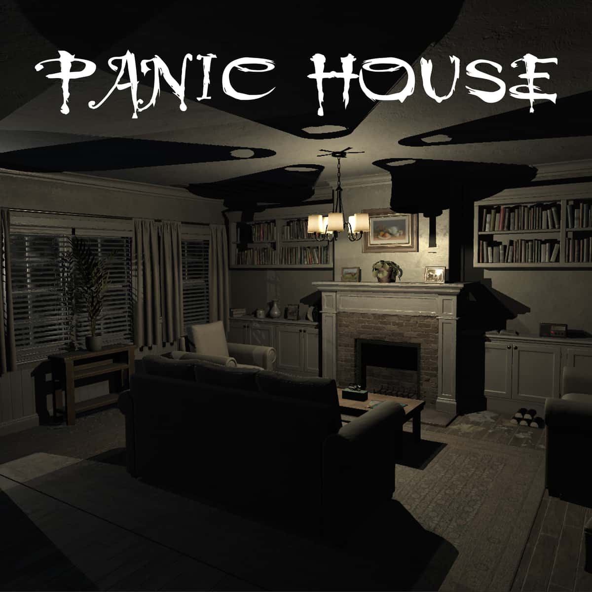 Panic House game - Navigate through a house full of challenges.