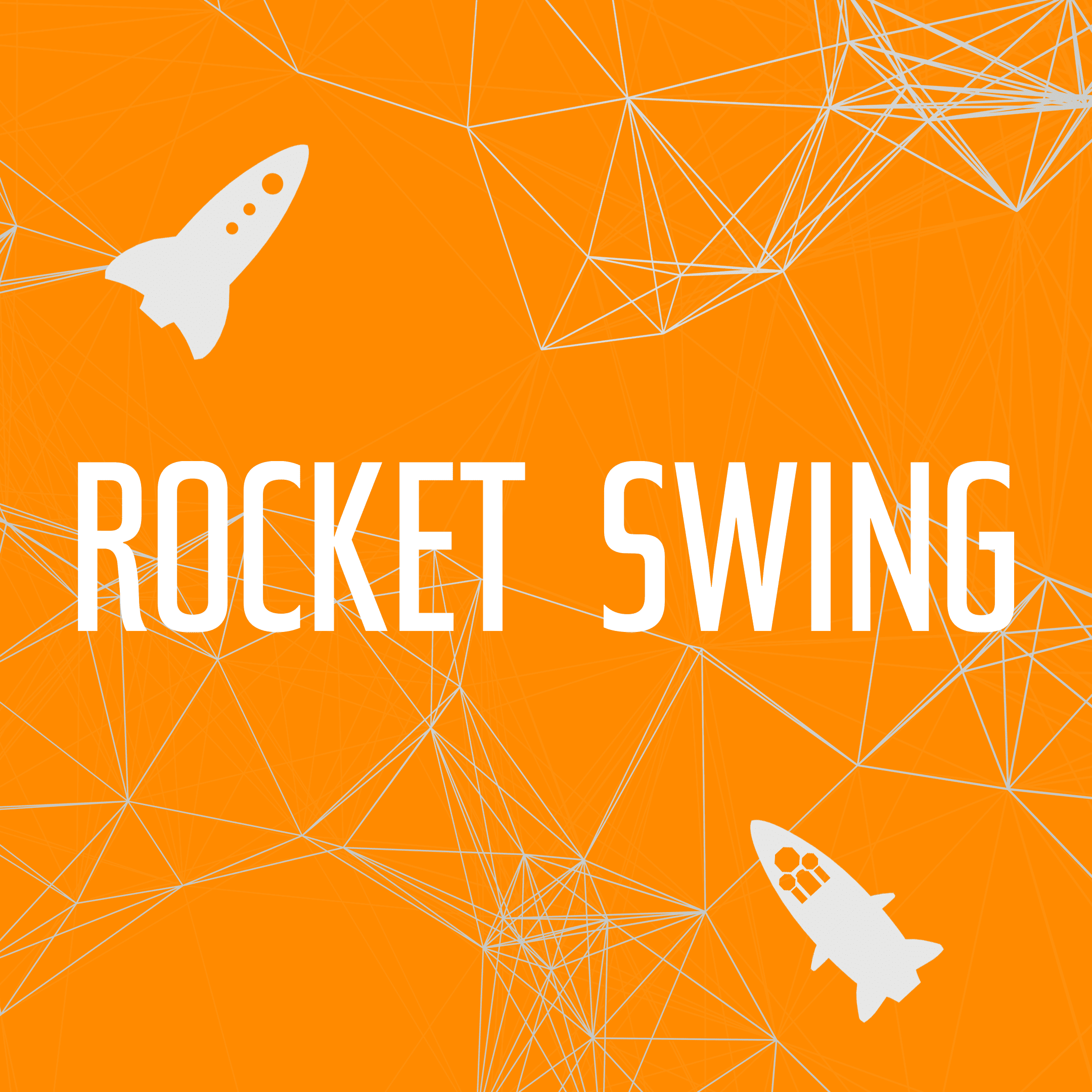 Rocket Swing game - Swing the rocket through obstacles.