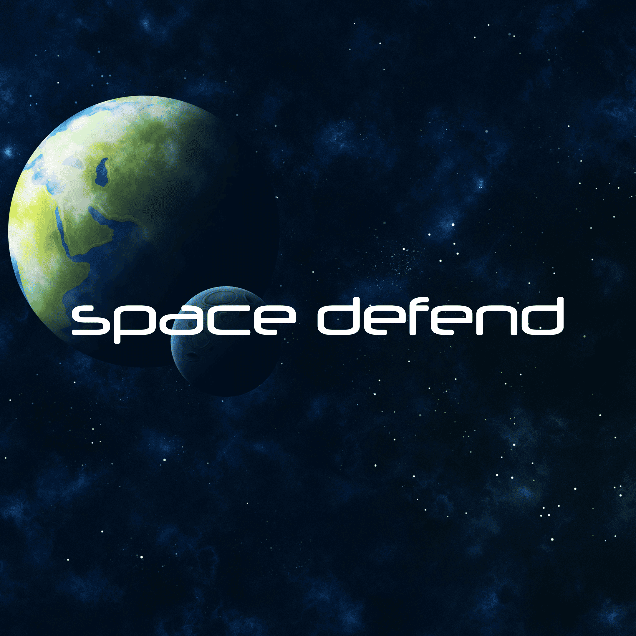 Space Defend game - Protect your base from space invaders.