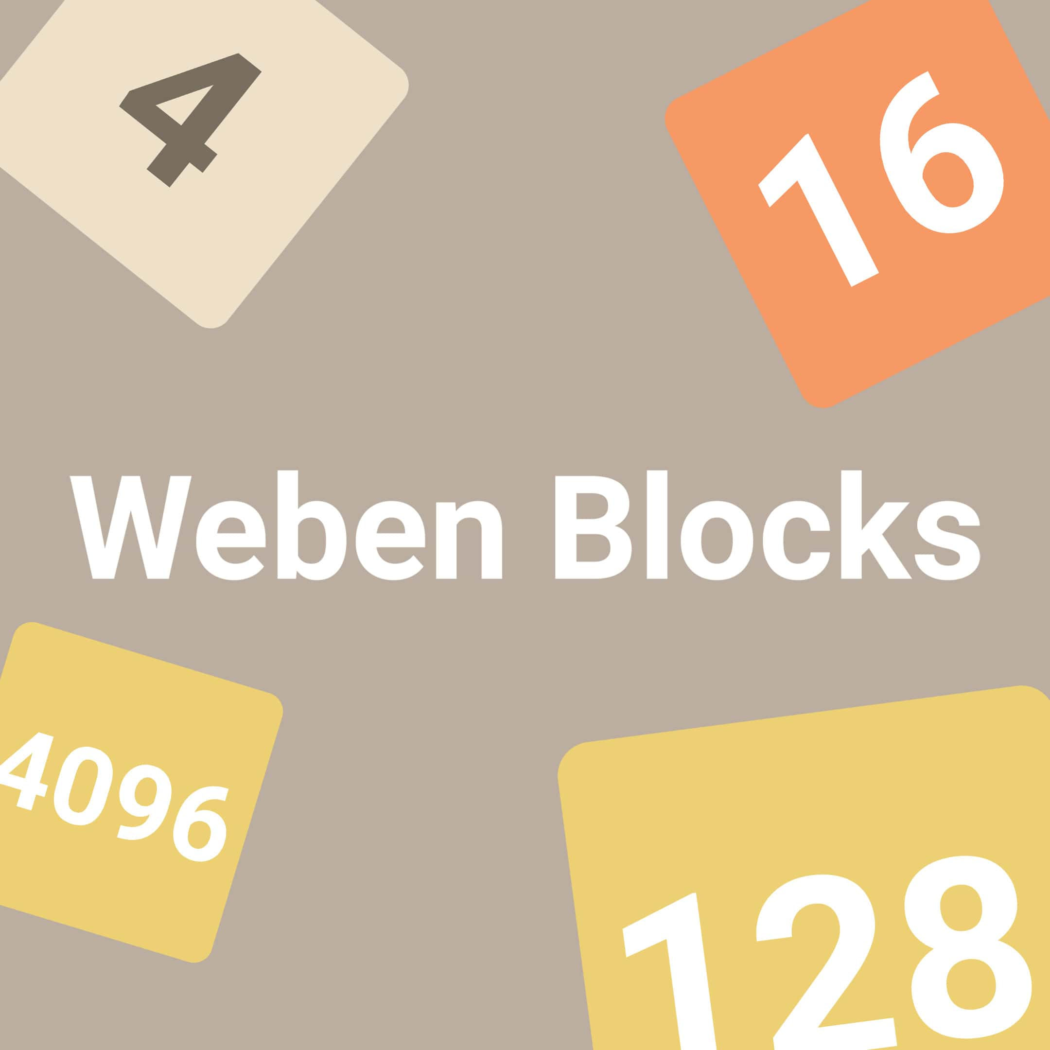 Weben Blocks game - Build and solve puzzles with colorful blocks.