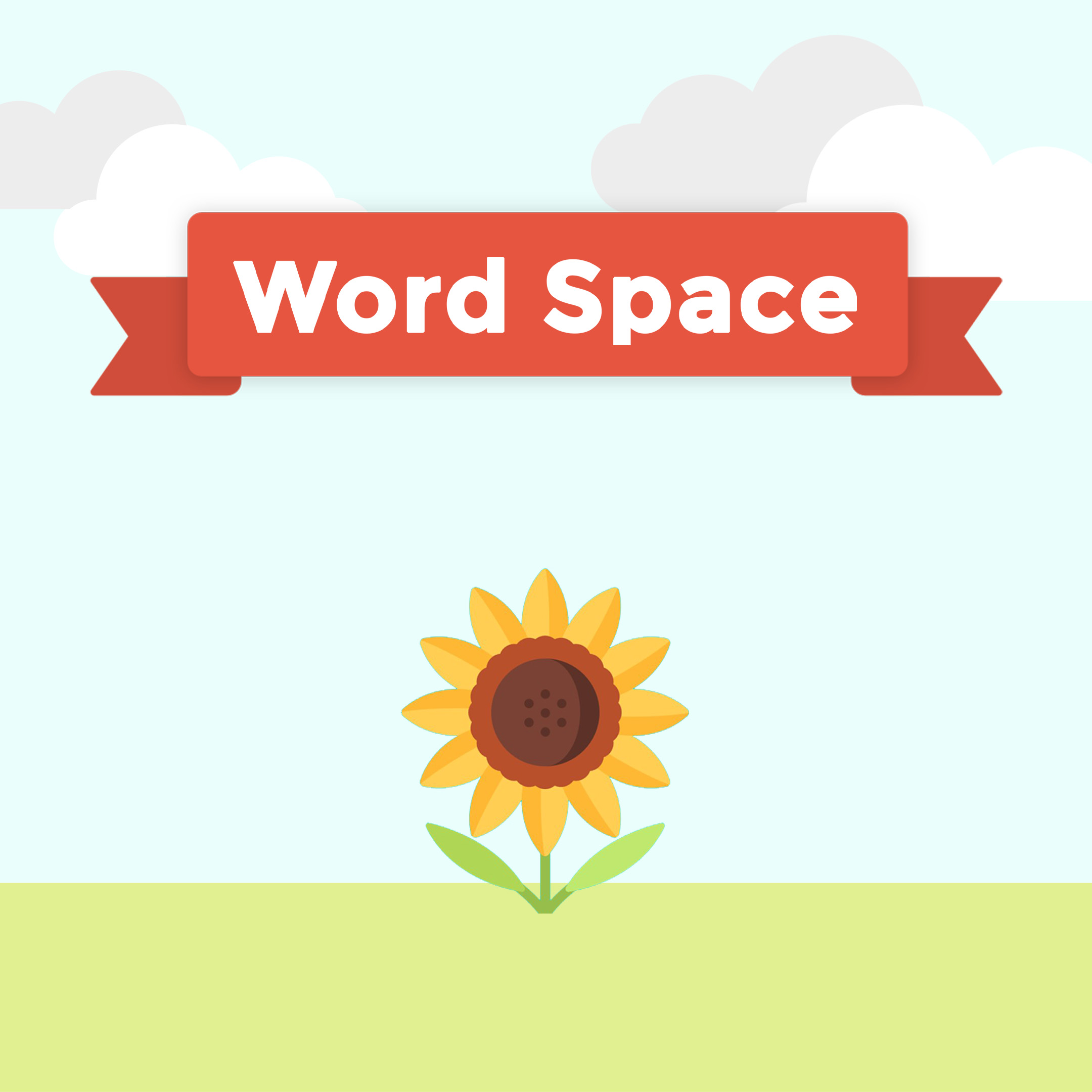 Word Space game - Solve word puzzles in a space-themed environment.