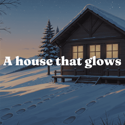 A house that glows