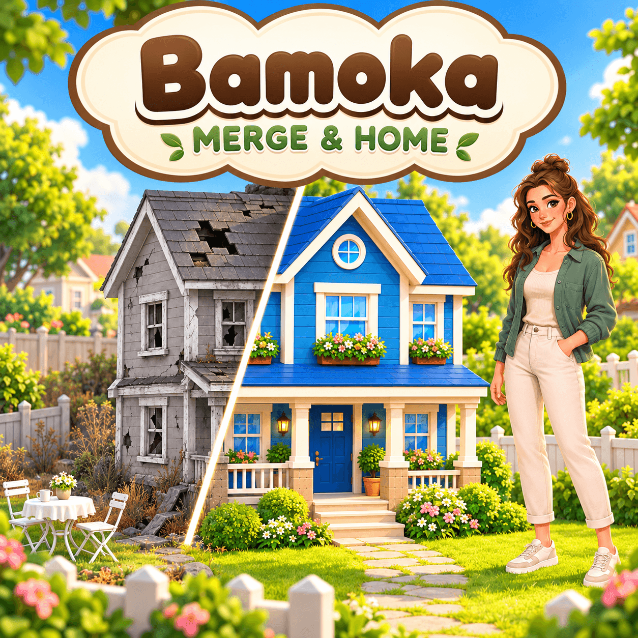 Bamoka Merge and Home logo