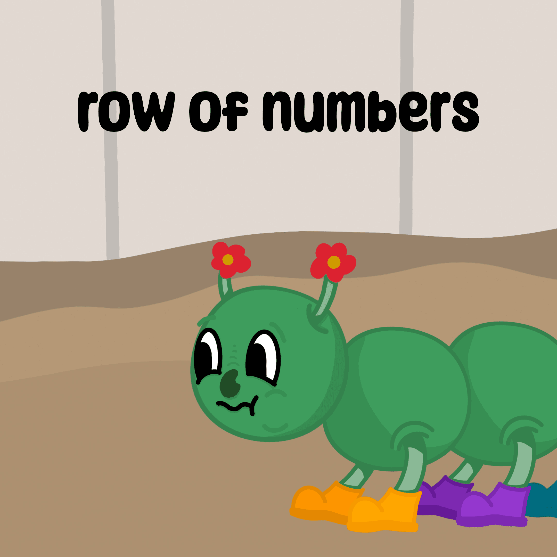 Row of numbers icon