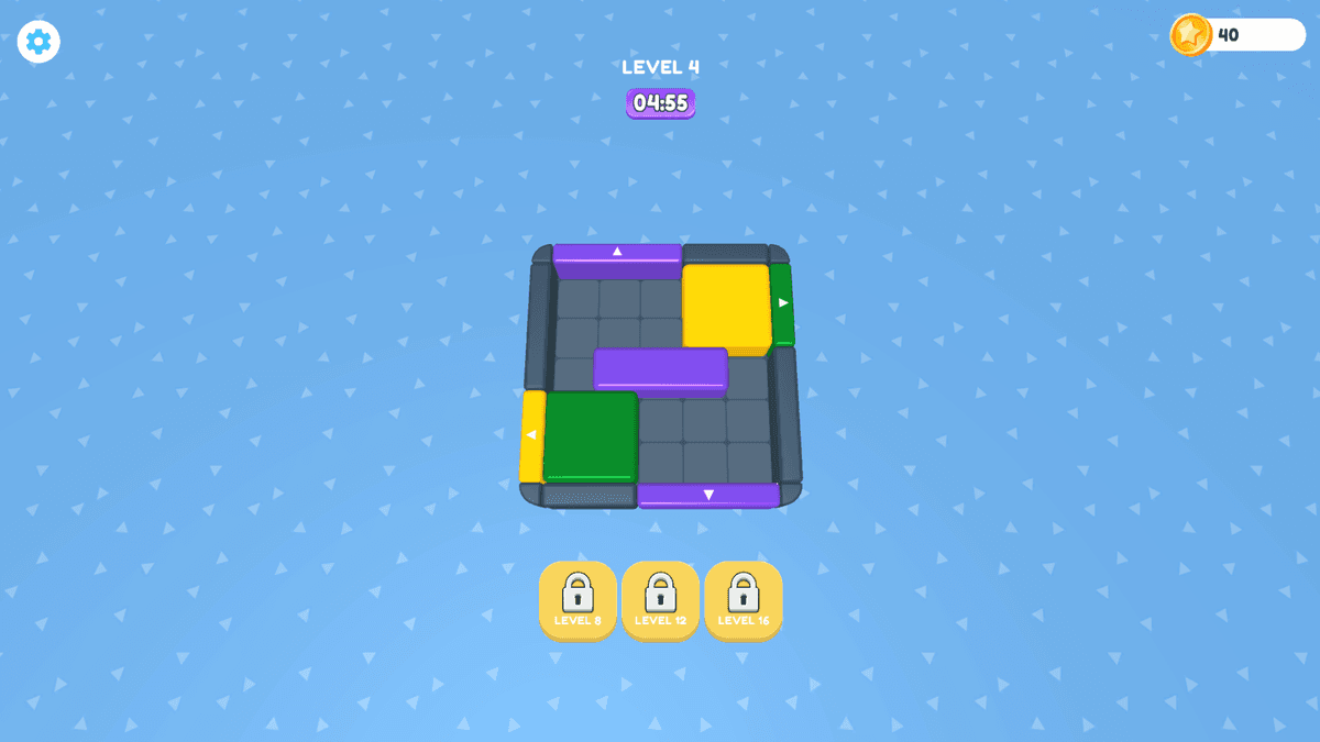 Block Cascade - hardcore level game