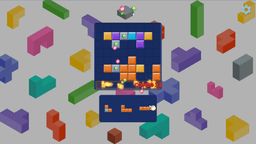 Blocky Blast - Blocky Blast gameplay showing successful block clearing combo during diamond collection stage.