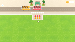 Bus Stop Shuffle - Puzzle game Bus Stop Shuffle – arranging passengers to fit perfectly into the bus at a busy stop.