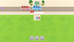 Bus Stop Shuffle - Challenging stage of Bus Stop Shuffle requiring precise placement of people on the bus