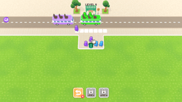 Bus Stop Shuffle - Bus Stop Shuffle puzzle – players must think ahead to fit all passengers on the bus.