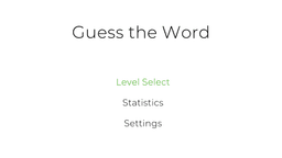 Guess the Word game screen showing word guessing puzzle