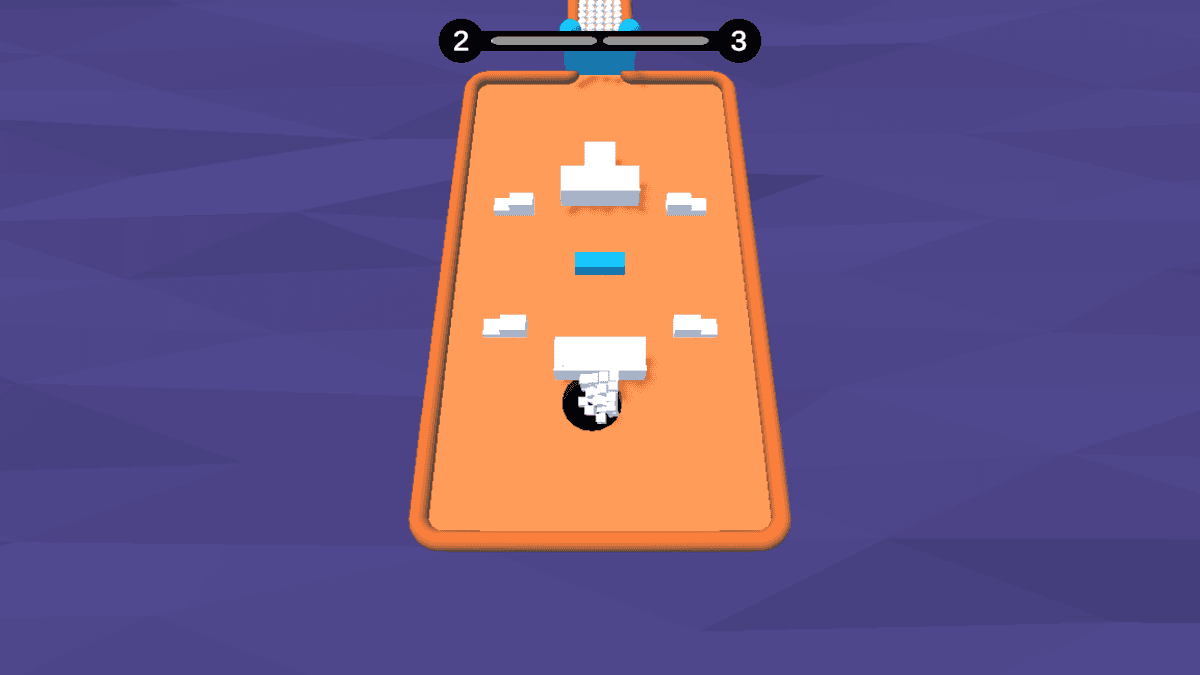 Hole Theory game screen showing hole puzzle