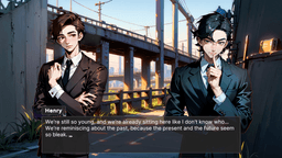 Paradise of Freedom - two people speaking near bridge