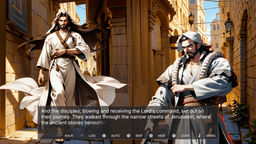 Past Easter - A closer view of the stone stairs and platforms leading up to the colonnade, with green grass poking through cracks in the pavement.