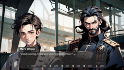 Silence under the dome - Illustration of Rory meeting biblical figures in a sunny meadow while Grandpa explains the Easter story