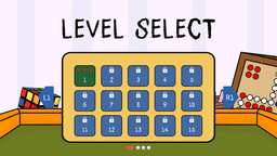 Table Letters game screen showing letter arranging puzzle