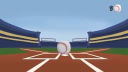 The Baseball T gameplay featuring baseball hitting puzzles