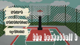 The Basketball B game screen showing basketball challenge