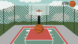 The Basketball B game level showcasing basketball tasks