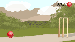 The Cricket C gameplay featuring cricket hitting puzzles