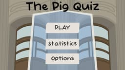 The Pig Quiz game level with pig theme