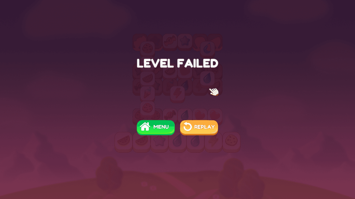 Tile Jong - level failed you have to go again