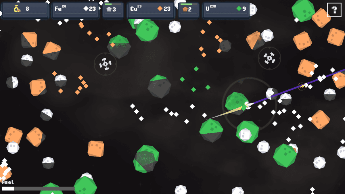 Ore Klast - space shoooter RPG game collecting ores and upgrading your ship