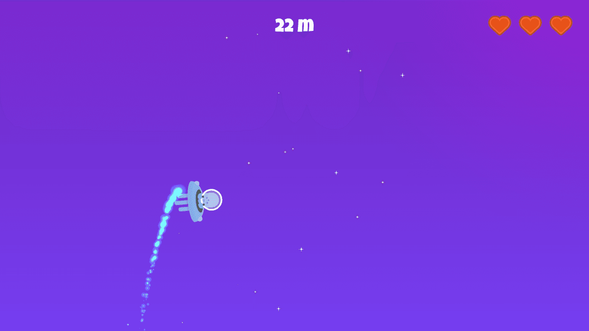 Alien Returns gameplay screenshot featuring alien character adventure