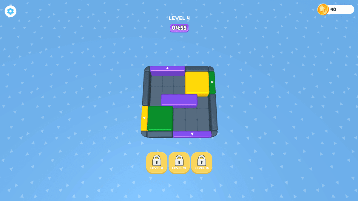 Block Cascade - hardcore level game