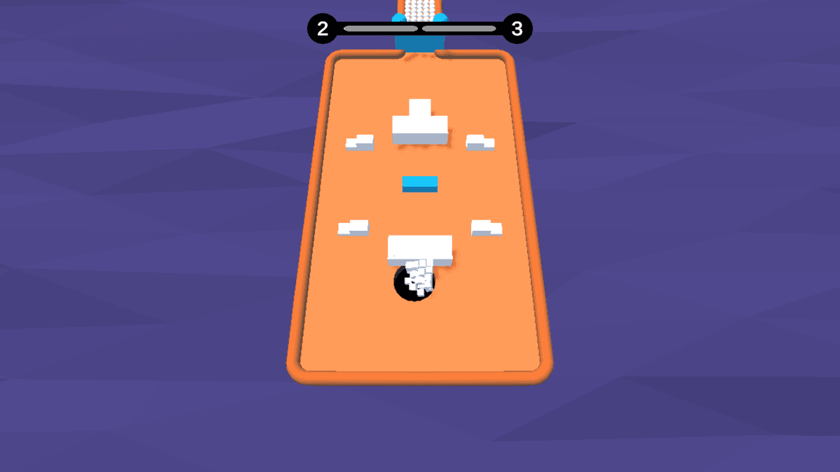 Hole Theory game screen showing hole puzzle