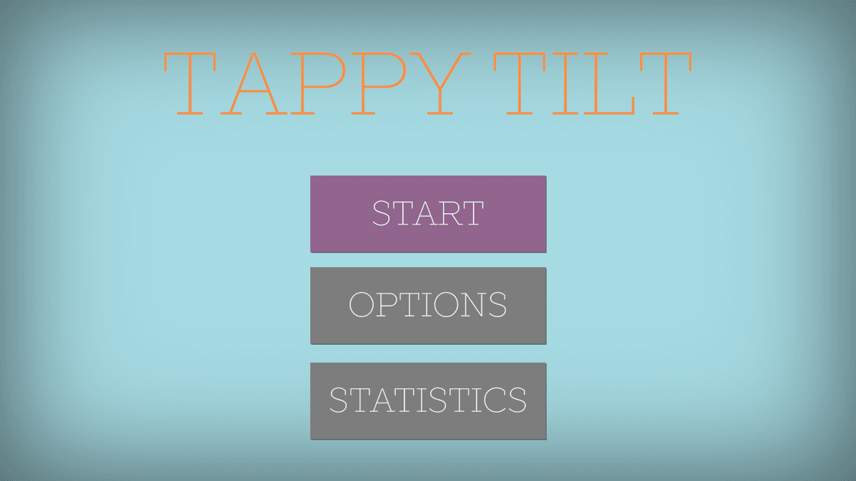 Tappy Tilt game screen showing tilting puzzle