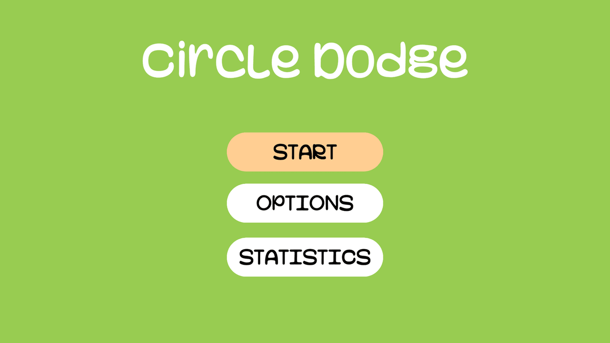 Circle Dodge game screen showing circle dodging puzzle