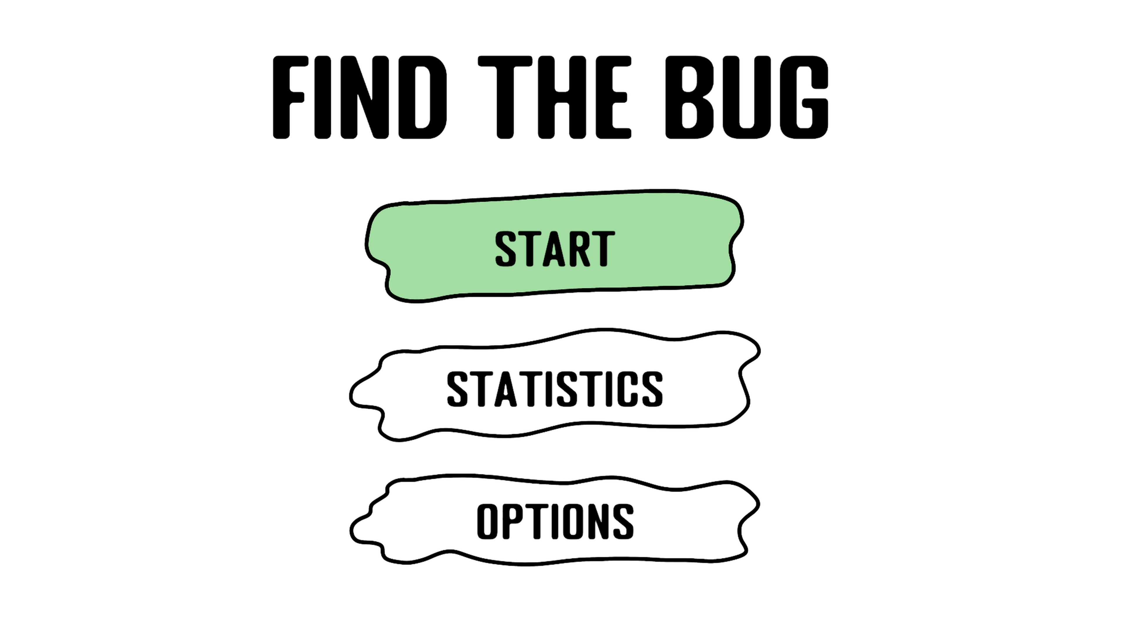 Find the Bug game screen showing bug hunting puzzle