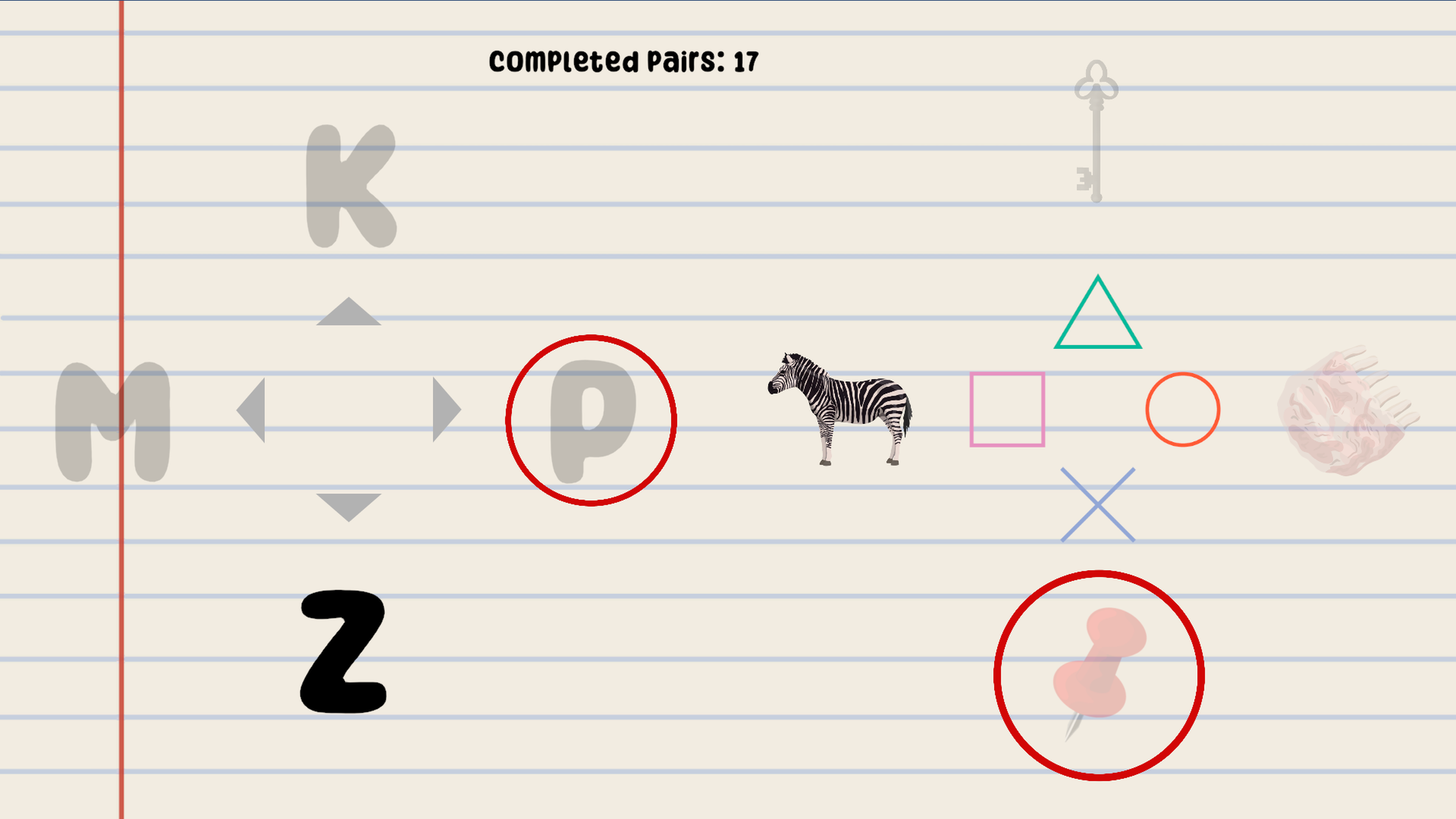 Funny Alphabet gameplay screenshot featuring alphabet learning challenges