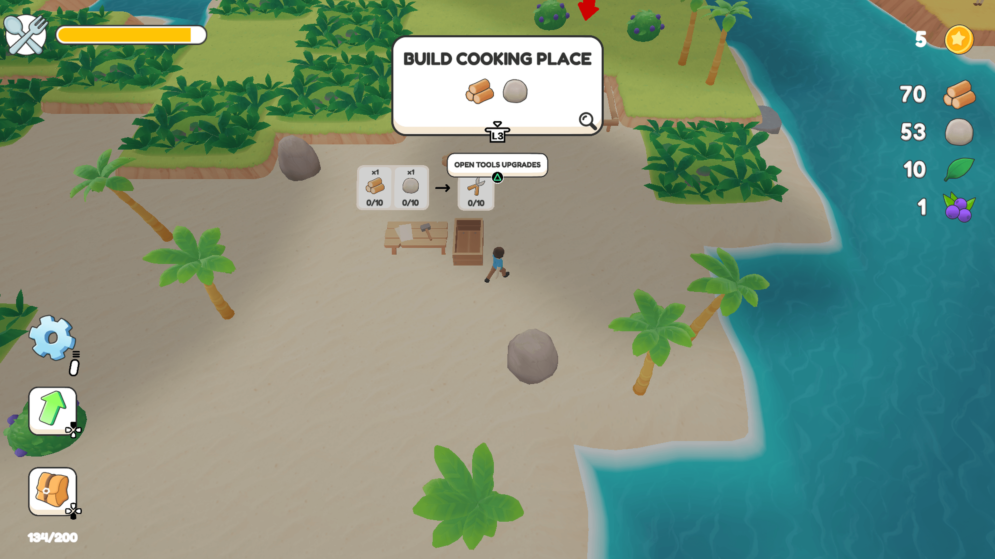 Island Trouble - Buillding and crafting