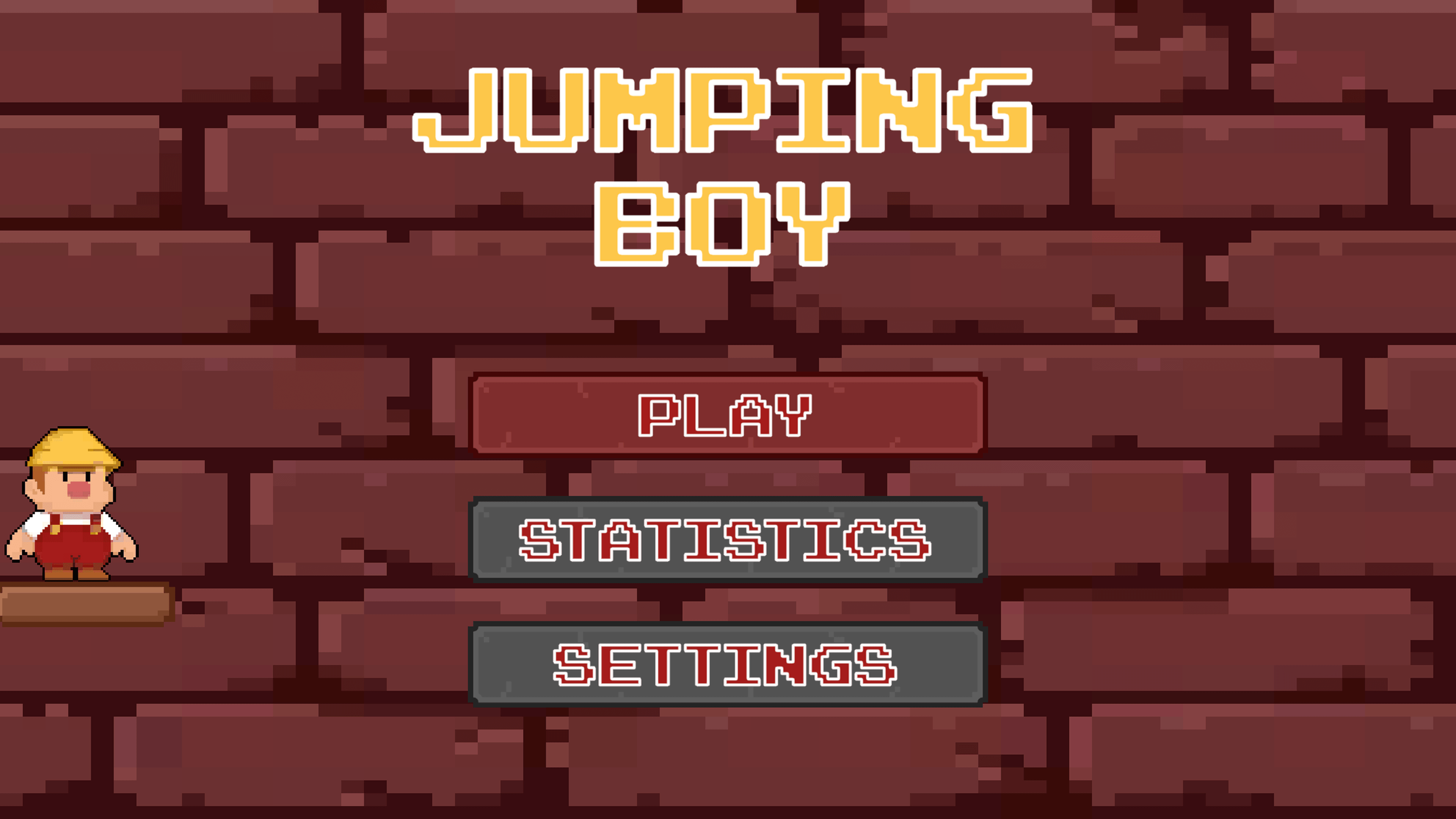 Jumping Boy - Game Menu