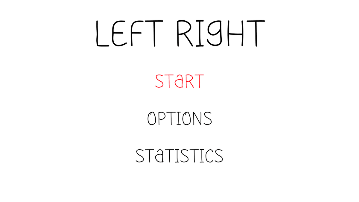 Left Right game screen showing left-right puzzle