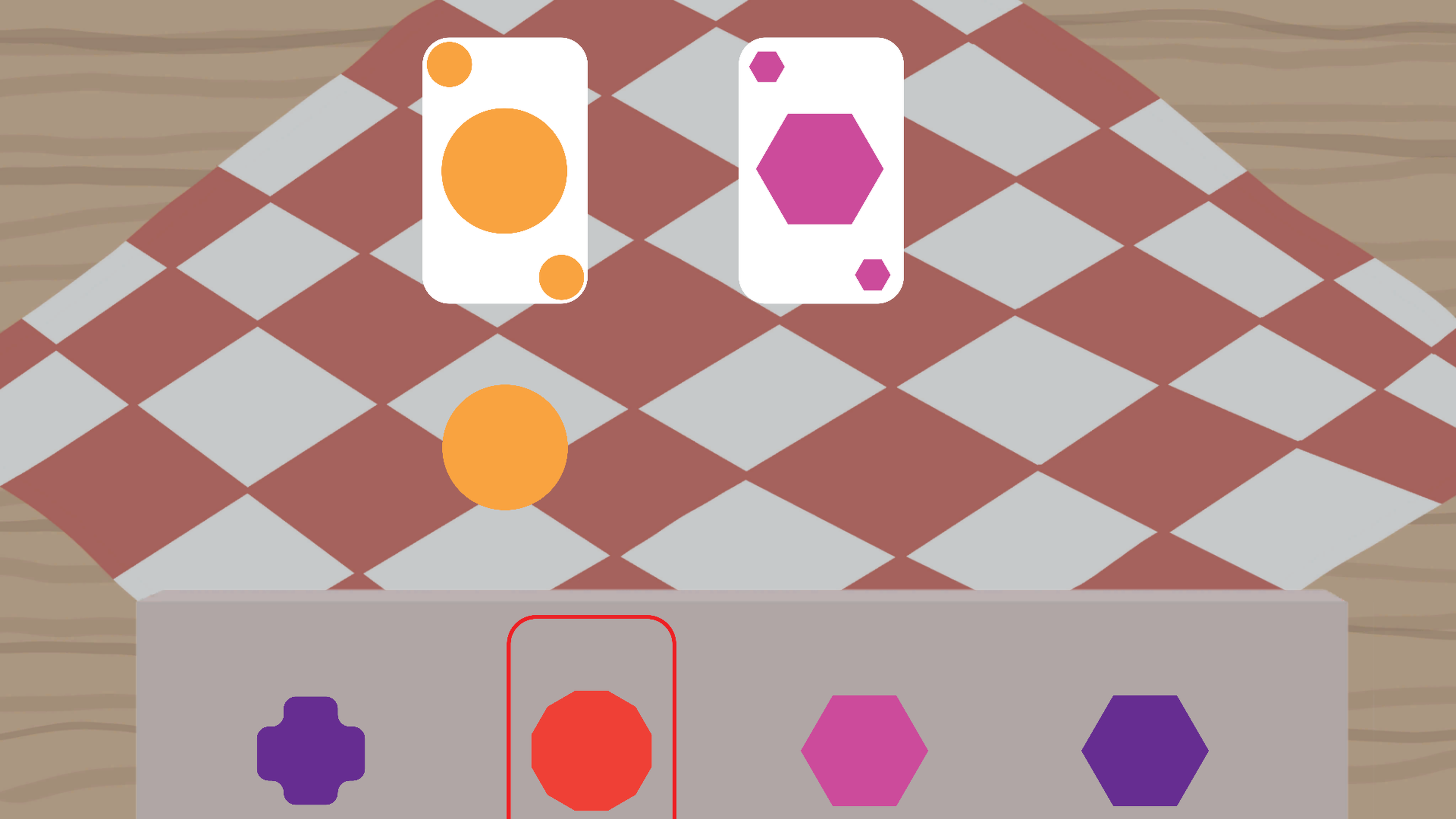 Try to Fit interactive game with shape fitting puzzles