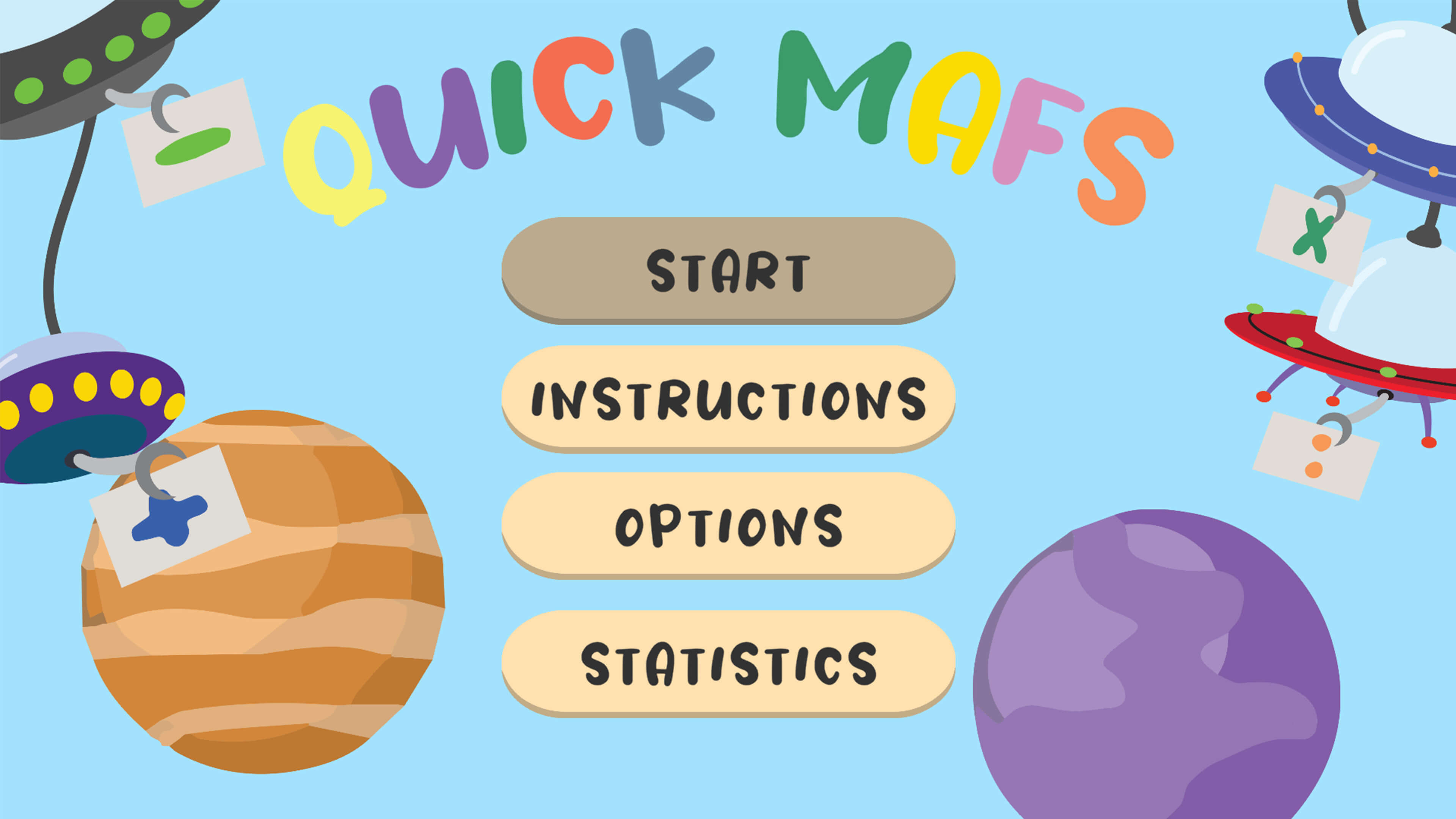 Quick Mafs game level showcasing math challenges