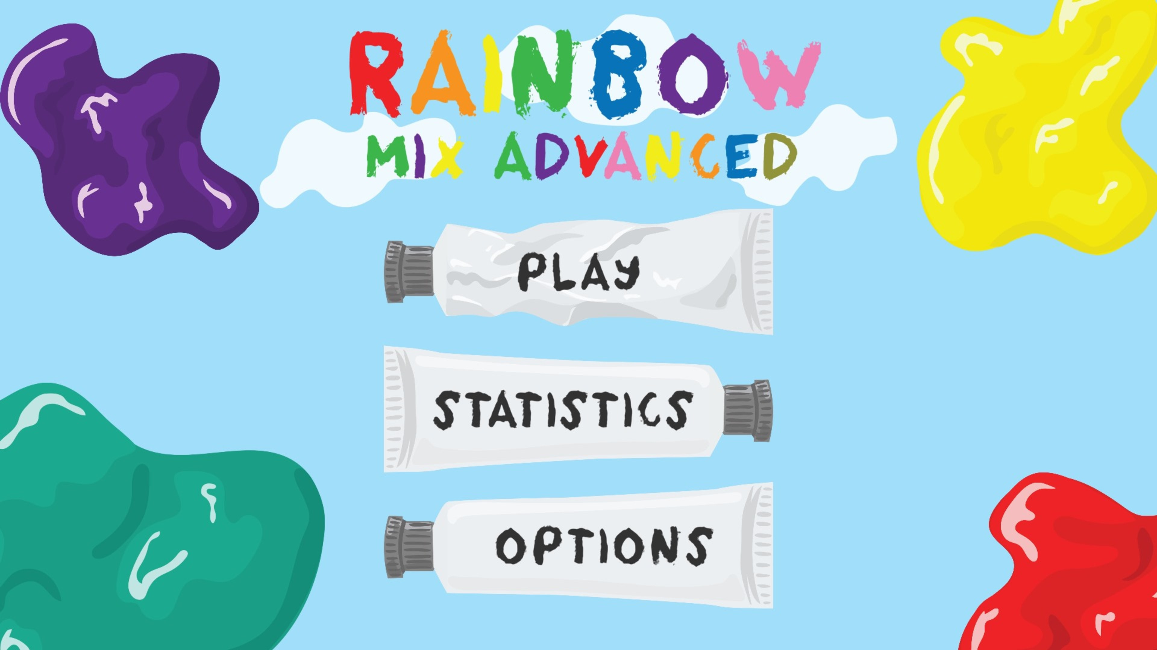 Rainbow Mix Advanced game level with colorful theme