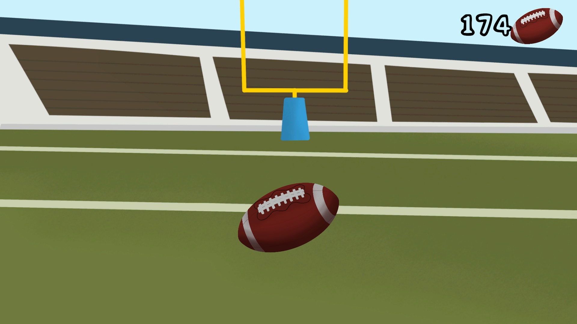 The Football A game level showcasing football tasks