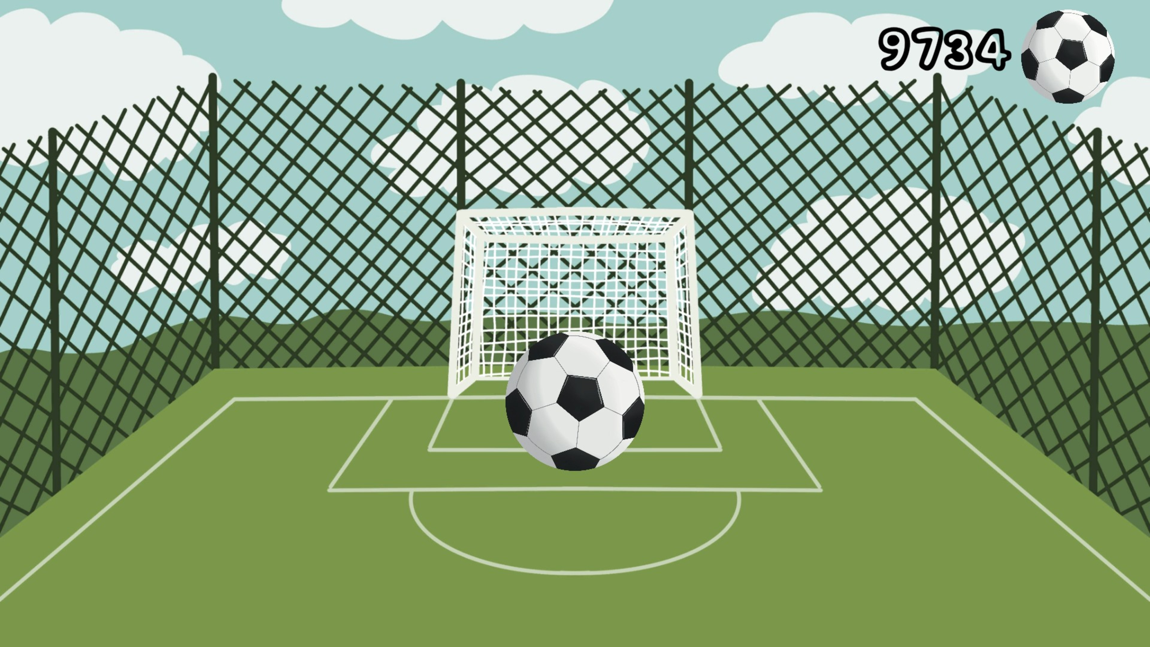 The Football T gameplay featuring football kicking puzzles