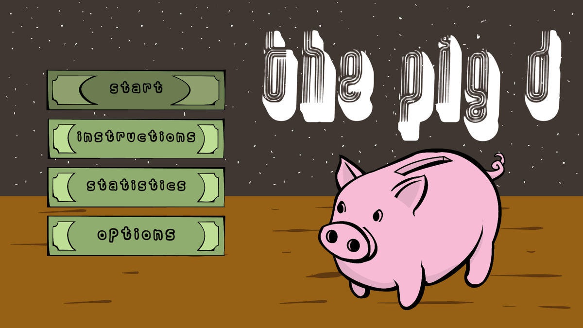 The Pig D game screenshot showing pig character adventure