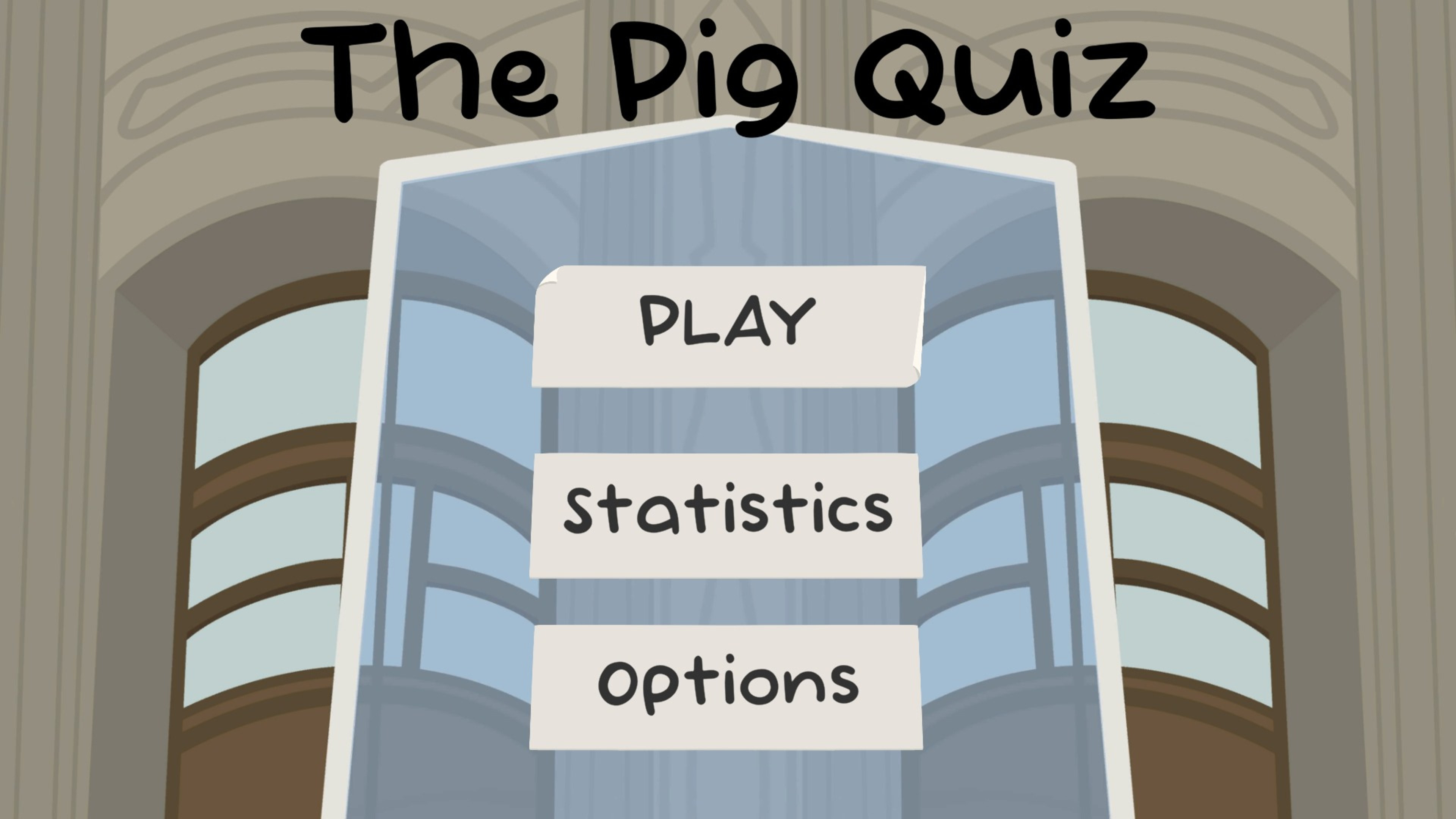 The Pig Quiz game level with pig theme