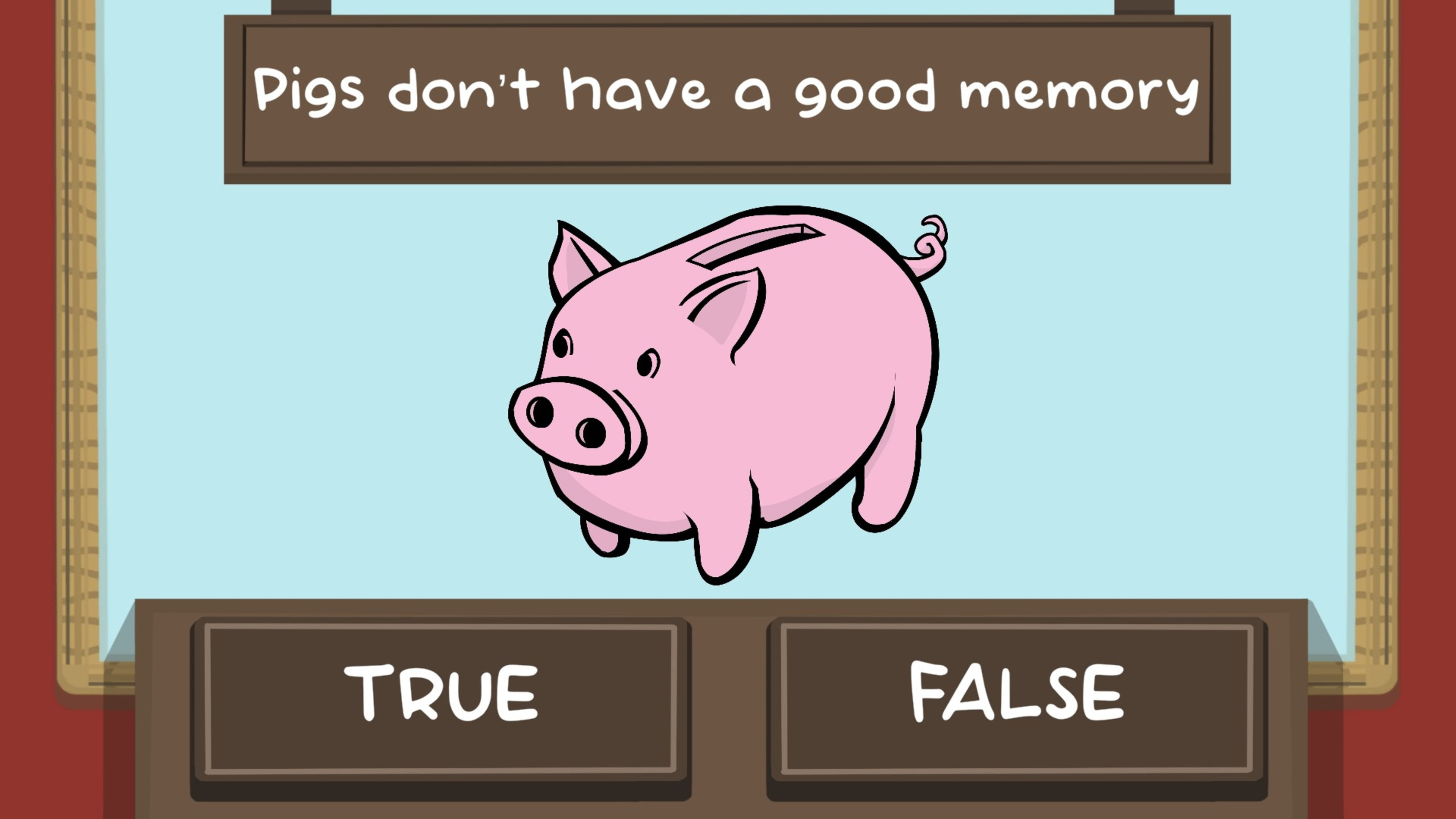 The Pig Quiz fun game with pig challenges