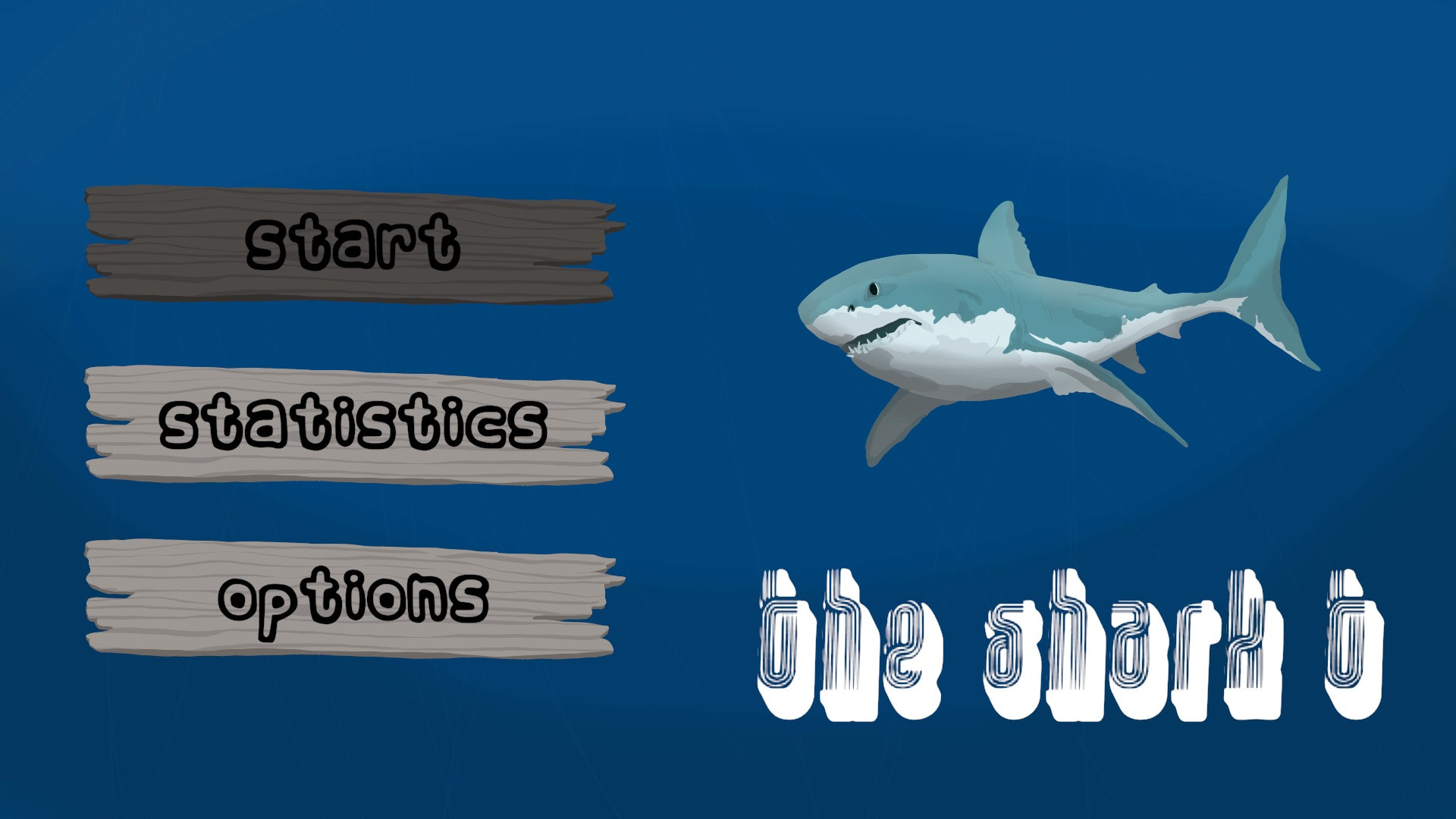 The Shark T game screen showing shark character adventure