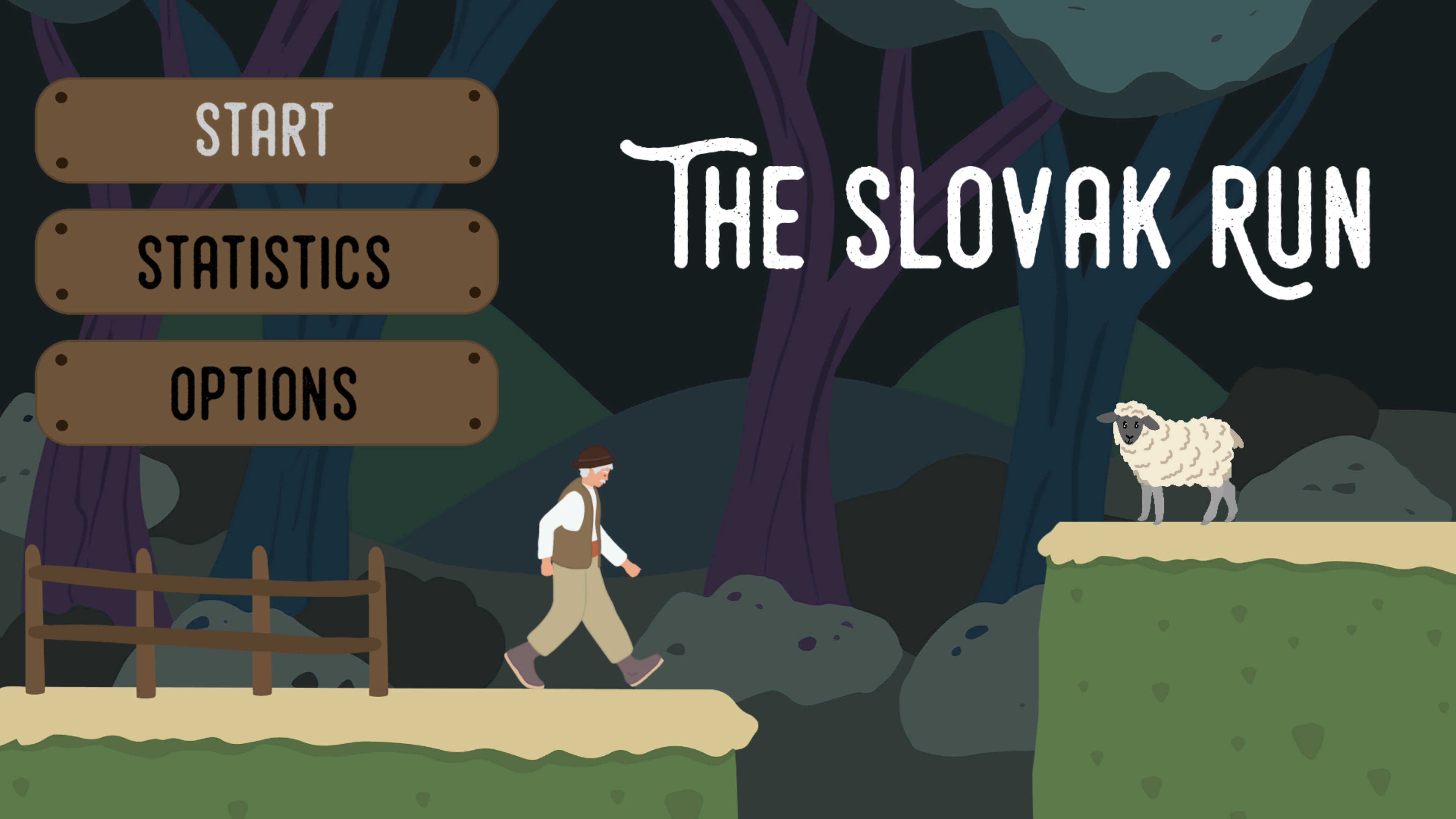 The Slovak Run game level with Slovak theme