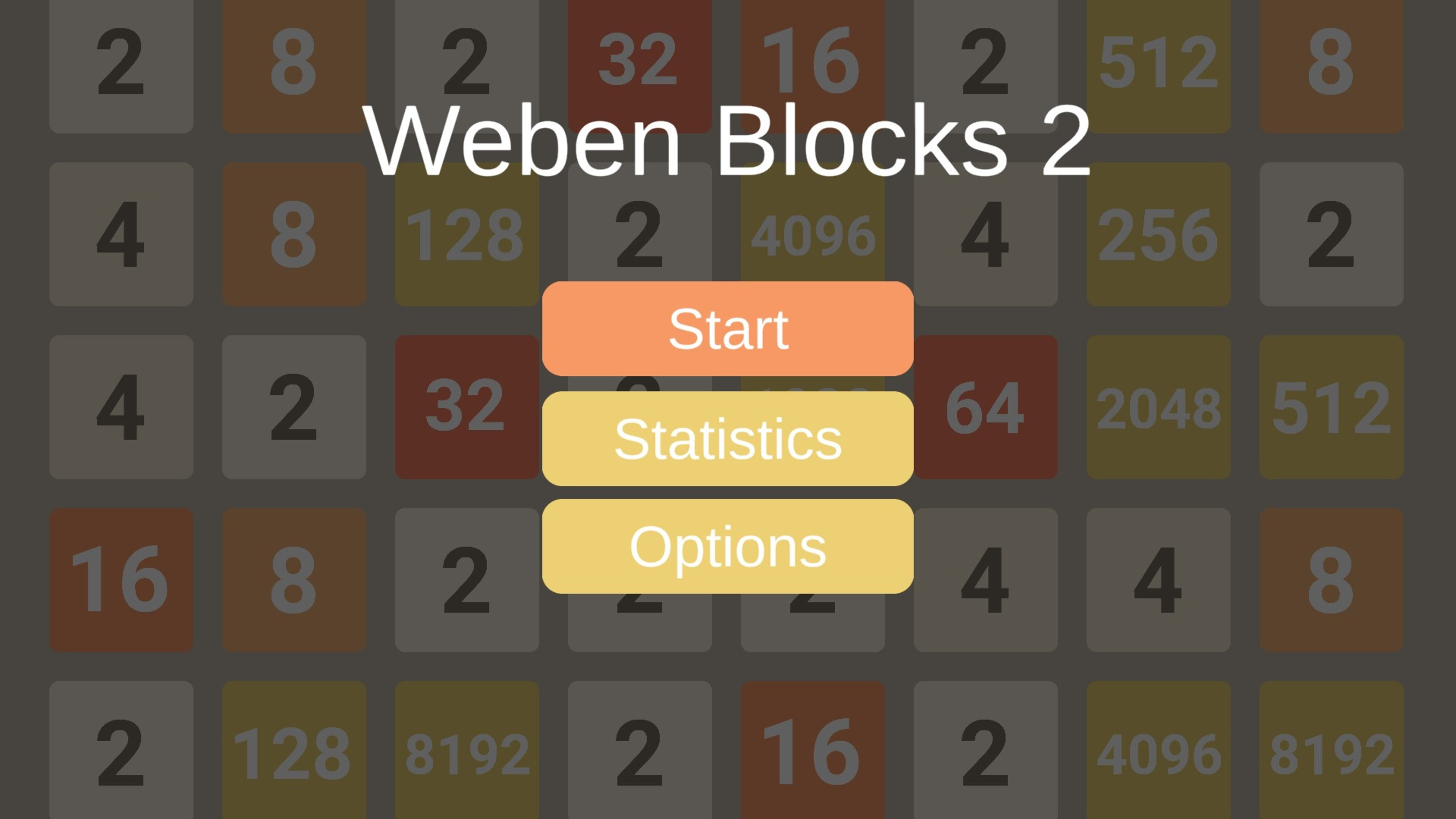 Weben Blocks 2 game screen showing block puzzle challenge