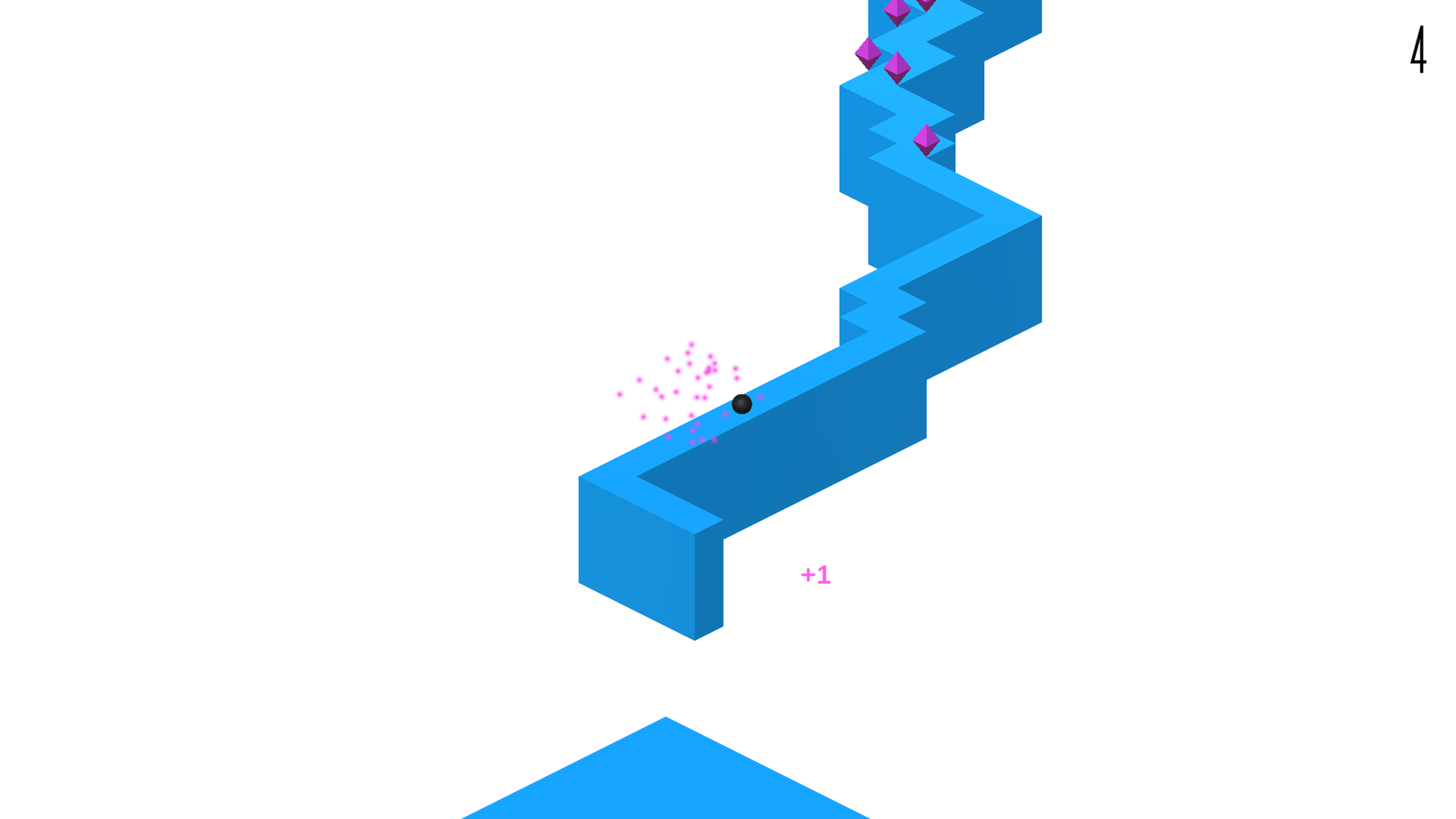 Ziggy Zaggy game level showcasing zigzag tasks